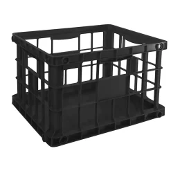 Office Depot® Brand Letter/Legal File Crate, Medium Size, Black