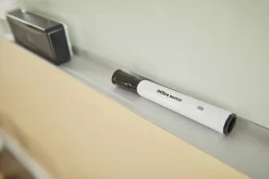 Office Depot® Brand Low-Odor Dry-Erase Markers, Chisel Point, 100% Recycled Plastic Barrel, Black, Pack Of 12