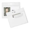 Office Depot® Brand Magnet Badge Holders, 3 3/4" x 3 1/4", Clear, Pack Of 12