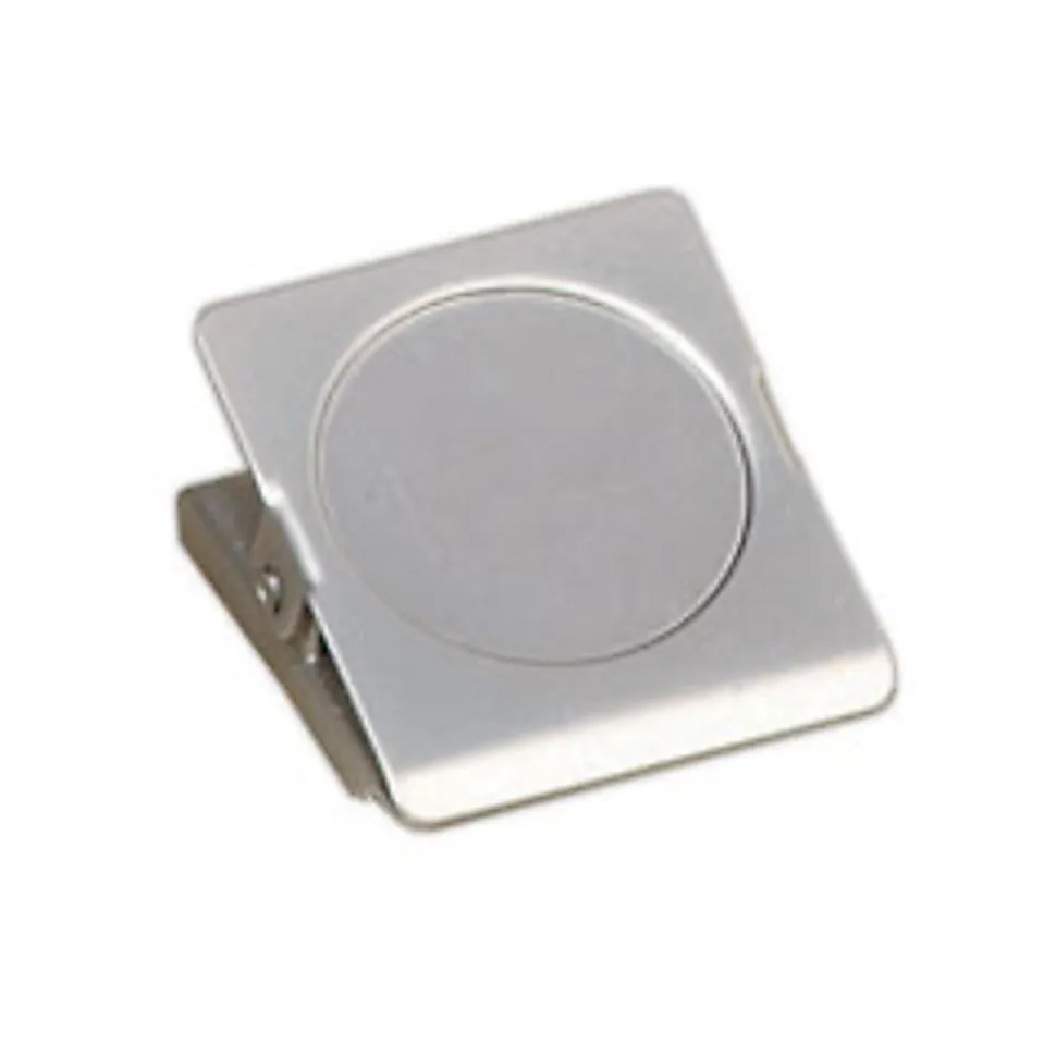 Office Depot® Brand Magnetic Clips, 1-3/4", Silver, Pack Of 3