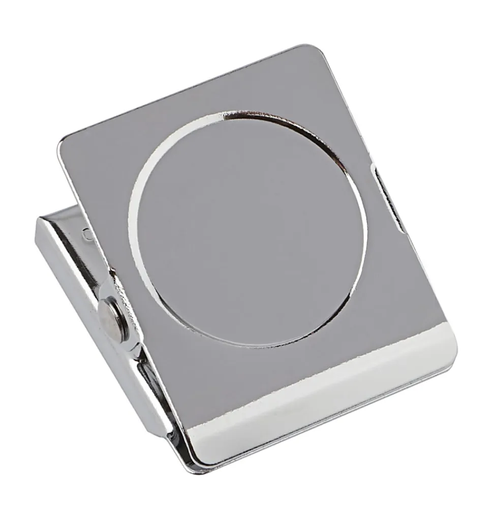 Office Depot® Brand Magnetic Clips, Silver, Pack Of 2
