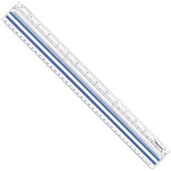 Office Depot® Brand Magnifying Ruler, 15", Clear