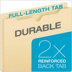 Office Depot® Brand Manila Double-Top File Jackets, 2" Expansion, Letter Size, Pack Of 25 File Jackets