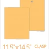 Office Depot® Brand Manila Envelopes, 11-1/2" x 14-1/2", Clasp Closure, Brown Kraft, Box Of 100
