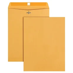 Office Depot® Brand Manila Envelopes, 9-1/2" x 12-1/2", Clasp Closure, Brown Kraft, Box Of 100