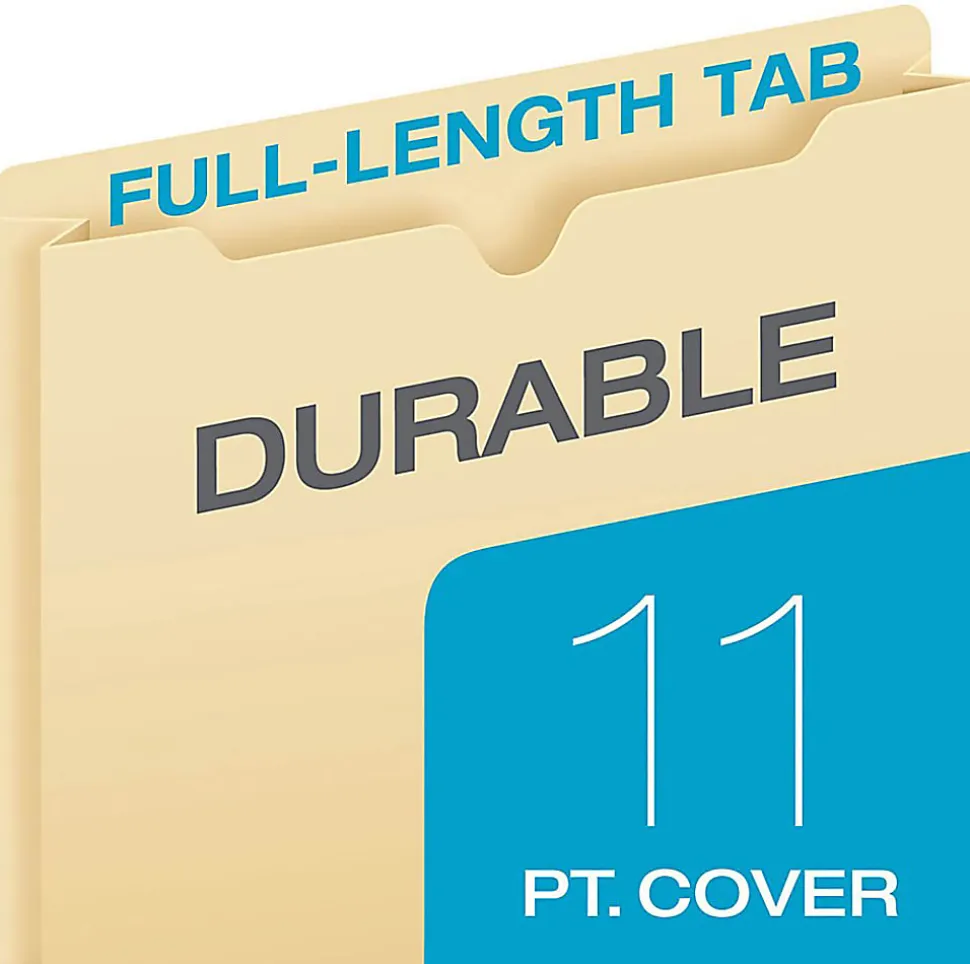 Office Depot® Brand Manila Single-Top File Jackets, 8 1/2" x 14", Legal Size, Box Of 100 File Jackets