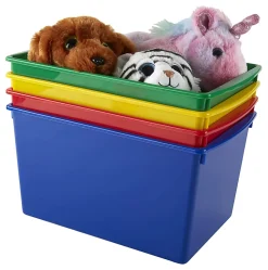 Office Depot® Brand Medium Storage Bin, 7-1/2”H x 14-1/8”W x 9-1/4”D, Assorted Colors