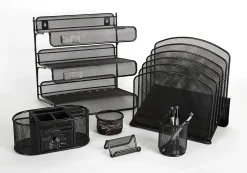Office DepotĀ® Brand Mesh Business Card Holder, Ā Black