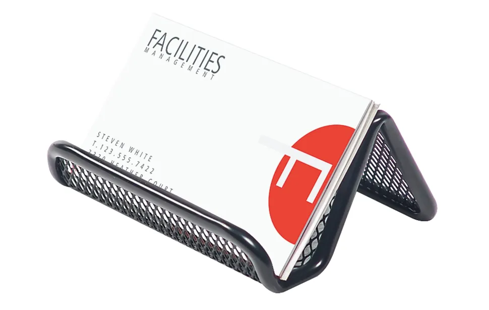 Office Depot® Brand Mesh Business Card Holder, Black