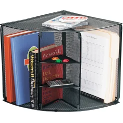 Office Depot® Brand Mesh Corner Shelf, Black
