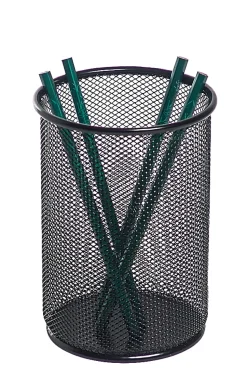 Office DepotĀ® Brand Mesh Jumbo Pencil Holder, Black