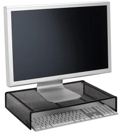 Office DepotĀ® Brand Mesh Monitor Stand, Black