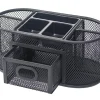 Office Depot® Brand Mesh Oval Desk Organizer, Black