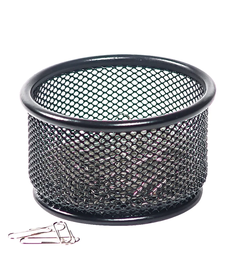 Office Depot® Brand Mesh Paper Clip Holder, Black