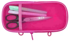 Office Depot® Brand Mesh Pencil Case, 8-1/4" x 4-3/8", Pink