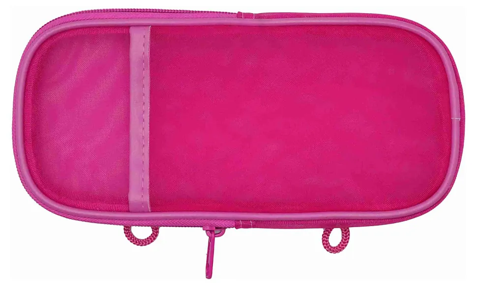 Office Depot® Brand Mesh Pencil Case, 8-1/4" x 4-3/8", Pink
