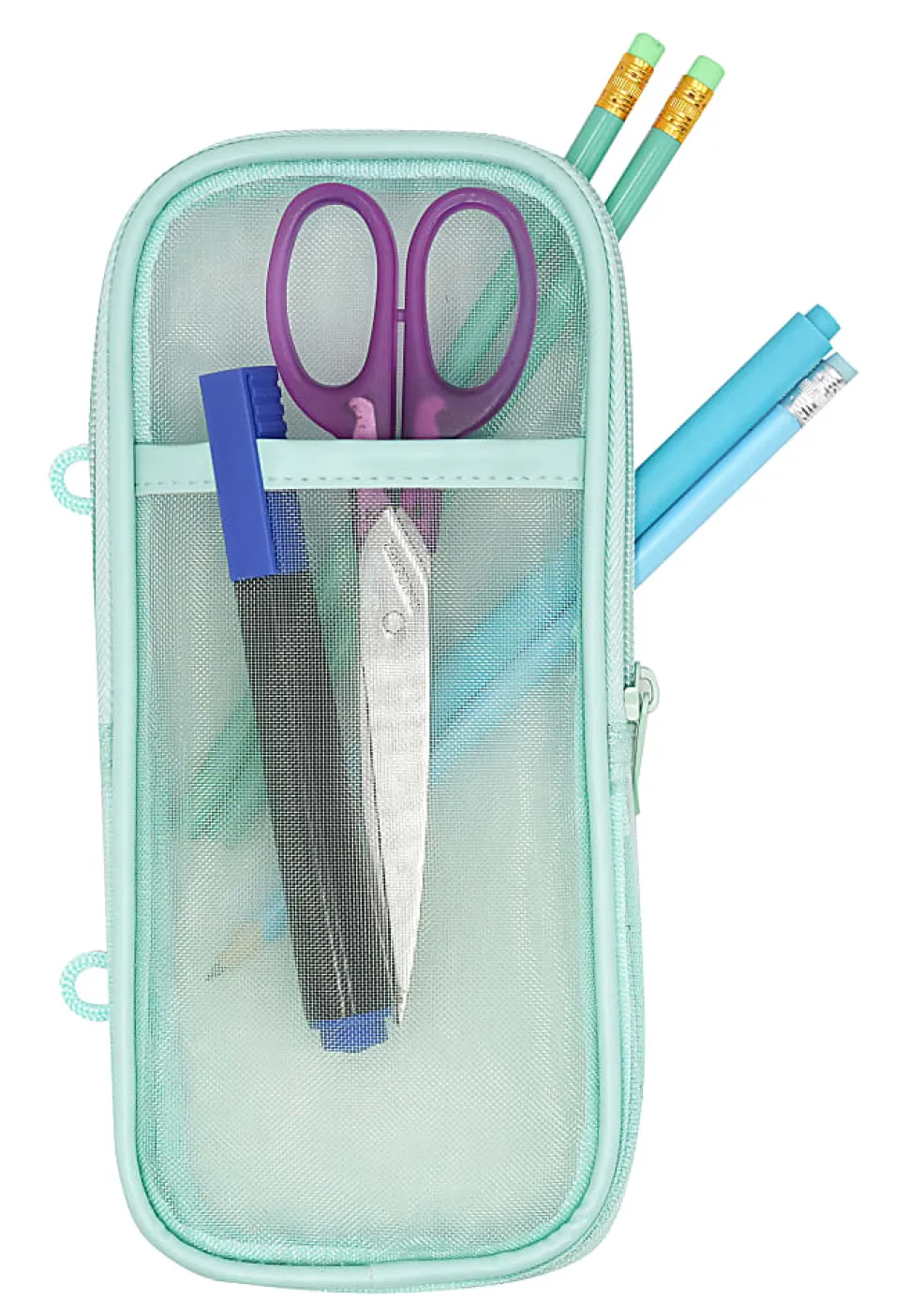 Office Depot® Brand Mesh Pencil Case, 8-1/4" x 4-3/8", Black