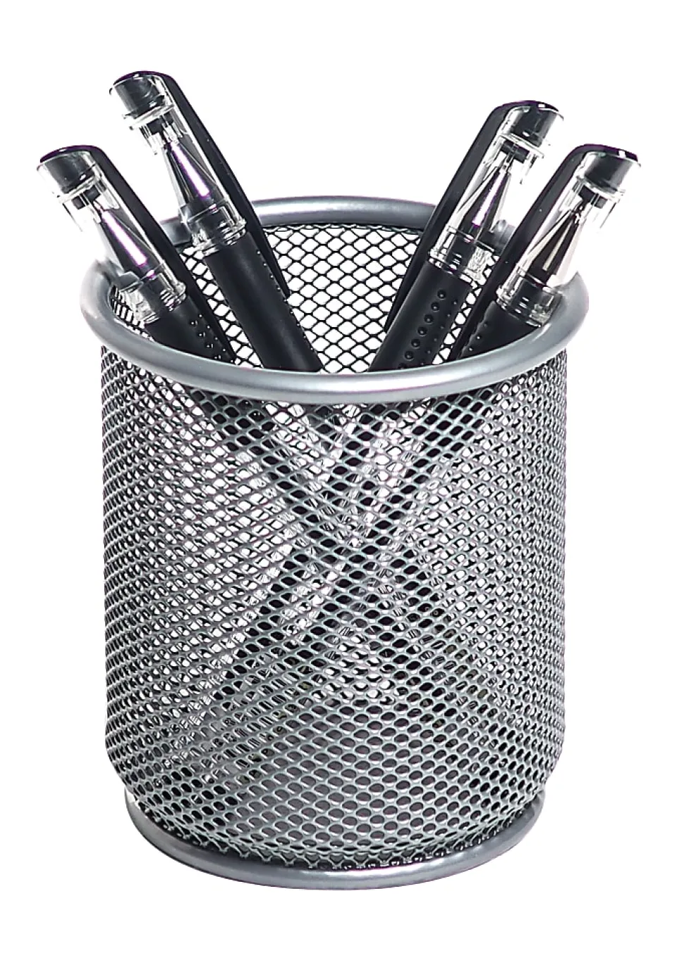 Office Depot® Brand Mesh Pencil Cup, Silver