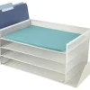 Office Depot® Brand Mesh 4-Shelf 2-Sided Desk Sorter, 6-1/2”H x 16-1/2”W x 9-1/16”D, White