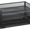 Office Depot® Brand Mesh 4-Shelf 2-Sided Desk Sorter, Black