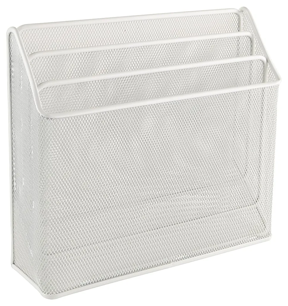 Office Depot® Brand Mesh 3-Tier Desk Organizer, 11-1/2”H x 12-5/8”W x 3-1/2”D, White