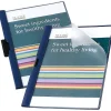 Office Depot® Brand Metal Clip Report Covers, Navy, Pack Of 5