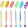 Office Depot® Brand Mini Gel Pens, Medium Point, 0.8 mm, Clear Barrels, Assorted Ink Colors, Pack Of 6