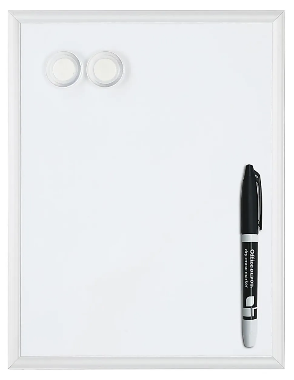 Office Depot® Brand Mini Magnetic Dry-Erase Whiteboard, 8-1/2" x 11", Aluminum Frame With Silver Finish