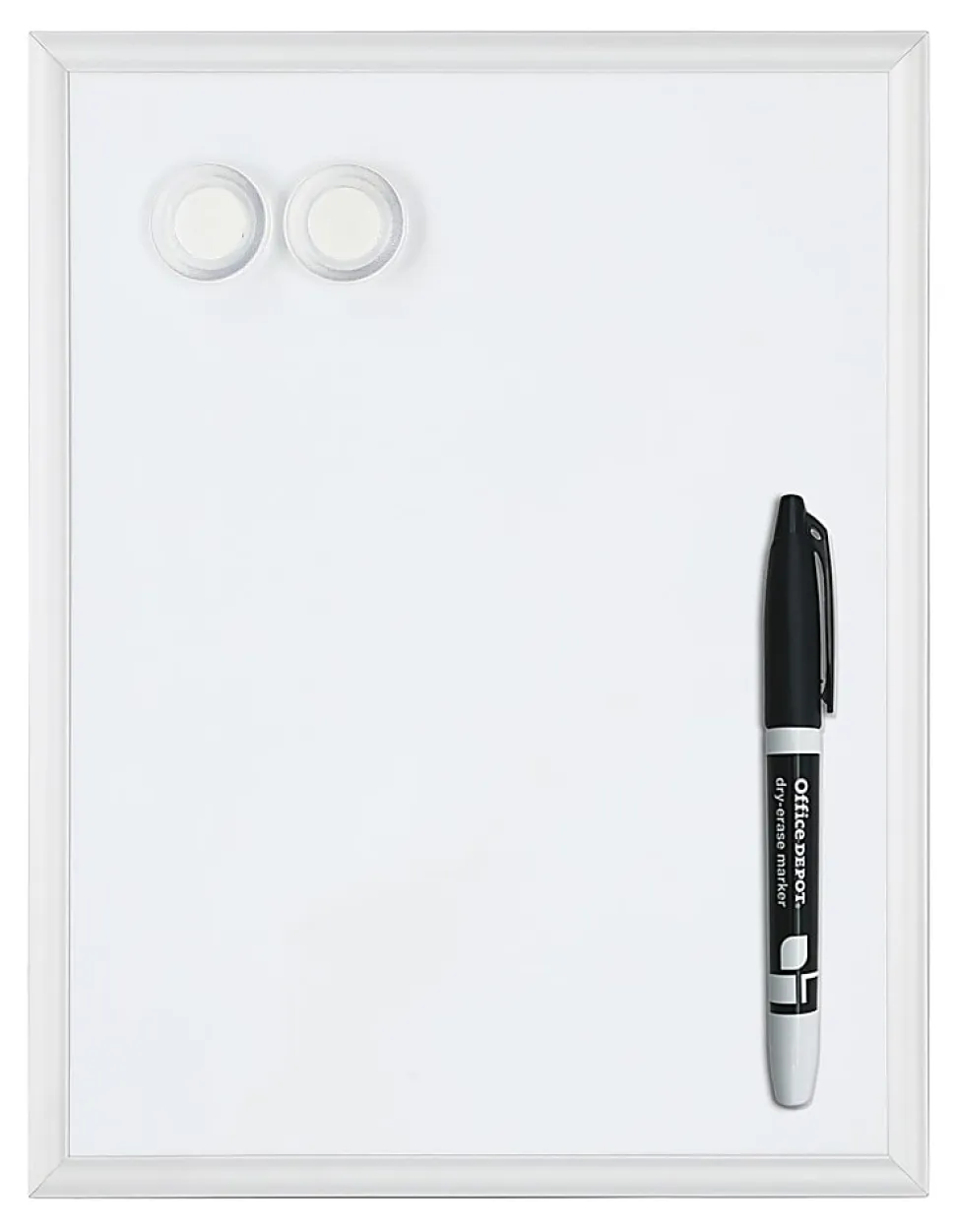 Office Depot® Brand Mini Magnetic Dry-Erase Whiteboard, 11" x 14", Aluminum Frame With Silver Finish