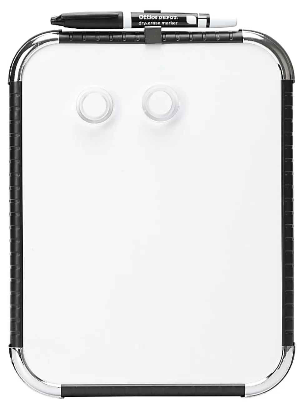Office Depot® Brand Mini Magnetic Dry-Erase Whiteboard, 8-1/2" x 11", Plastic Frame With Black Finish