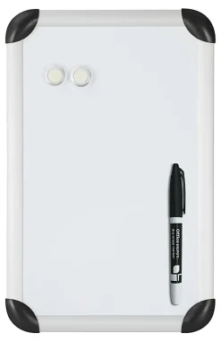 Office Depot® Brand Mini Magnetic Dry-Erase Whiteboard, 11" x 17", Aluminum Frame With Silver Finish