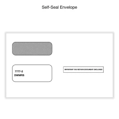 Office Depot® Brand 1099-MISC Laser Tax Forms And Envelopes, 4-Part, 2-Up, 8-1/2" x 11", Pack Of 10 Form Sets