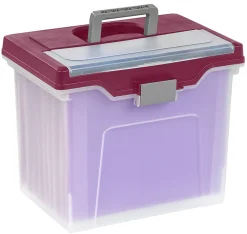 Office Depot® Brand Mobile File Box, Large, Letter Size, 11 5/8
