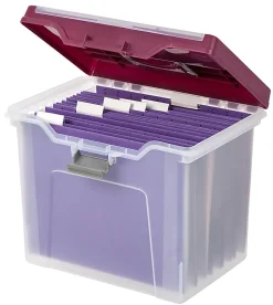 Office Depot® Brand Mobile File Box, Large, Letter Size, 11 5/8
