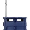 Office Depot® Brand Mobile Folding Cart With Lid, 16"H x 18"W x 15"D, Blue