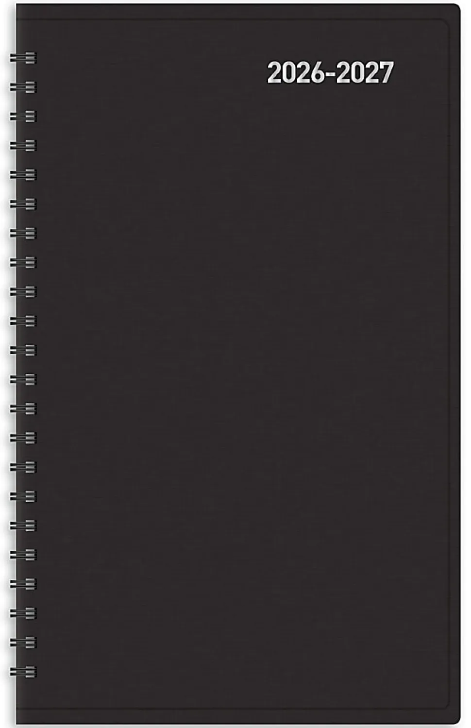 2026-2027 Office Depot® Brand 14-Month Daily Academic Planner, 5" x 8", 30% Recycled, Black, July 2026 To August 2027