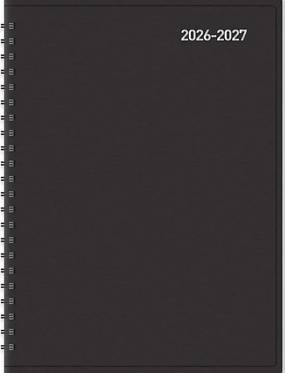 2026-2027 Office Depot® Brand 18-Month Weekly/Monthly Academic Planner, 6" x 8", 30% Recycled, Black, July 2026 To December 2027
