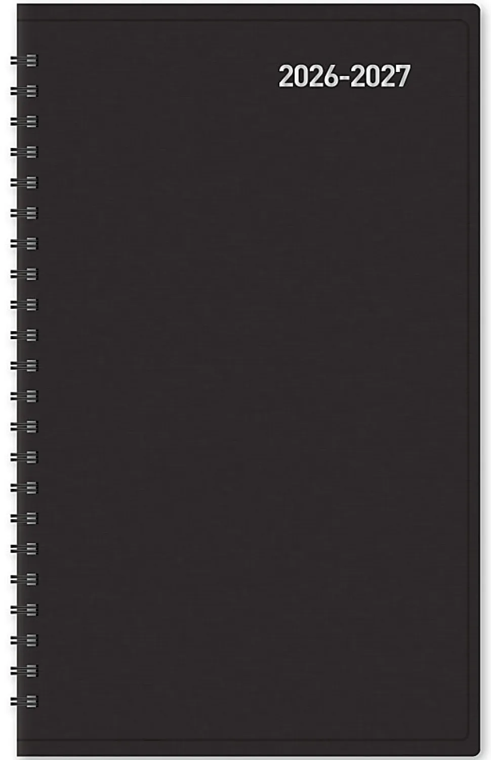 2026-2027 Office Depot® Brand 14-Month Weekly/Monthly Academic Planner, 5" x 8", 30% Recycled, Black, July 2026 To August 2027