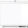 Office Depot® Brand Non-Magnetic Melamine Dry-Erase Whiteboard With Marker, 24" x 36", Aluminum Frame With Silver Finish