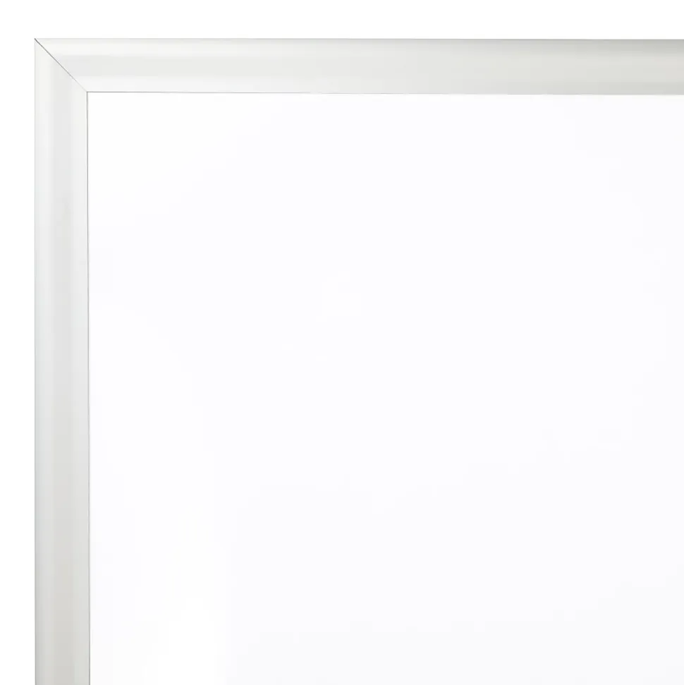 Office Depot® Brand Non-Magnetic Melamine Dry-Erase Whiteboard With Marker, 36" x 48", Aluminum Frame With Silver Finish