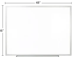 Office Depot® Brand Non-Magnetic Melamine Dry-Erase Whiteboard With Marker, 36