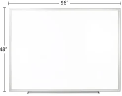 Office Depot® Brand Non-Magnetic Melamine Dry-Erase Whiteboard With Marker, 48