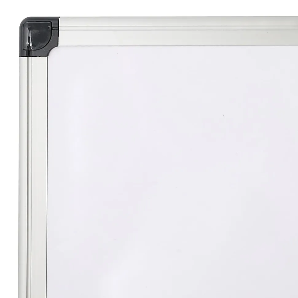 Office Depot® Brand Non-Magnetic Melamine Dry-Erase Whiteboard, 24" x 36", Aluminum Frame With Silver Finish