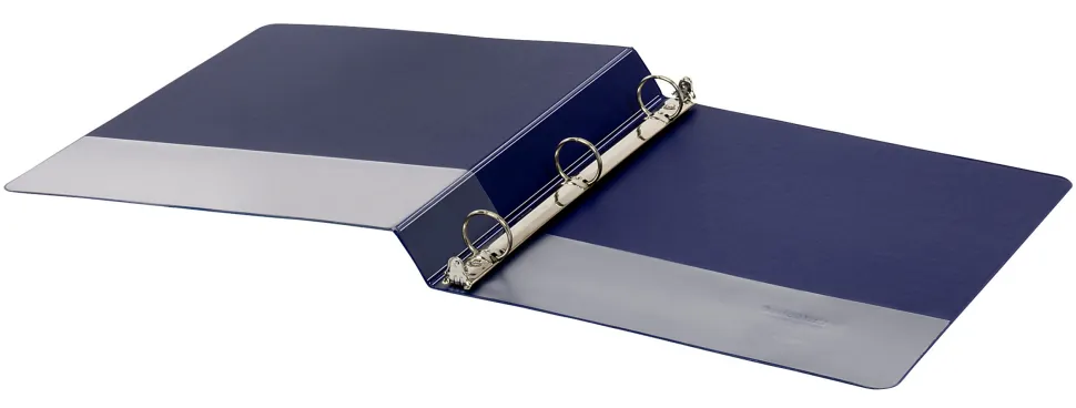 Office Depot® Brand Nonstick 3-Ring Binder, 1" Round Rings, Blue