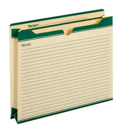 Office Depot® Brand Notes Jackets, 2" Expansion, Letter Size, Assorted Colors, Pack Of 8 Jackets