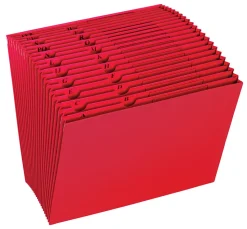 Office Depot® Brand Open-Top Expanding File, A-Z Tabs, 21 Pockets, Assorted Colors (No Color Choice)