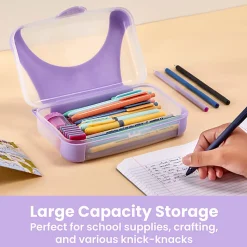 Office Depot® Brand Overmolded Pencil Box, 2-5/8