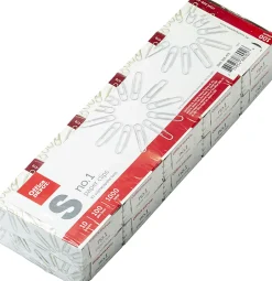 Office Depot® Brand Paper Clips, No. 1, Small, Silver, Pack Of 10 Boxes, 100 Per Box, 1,000 Total