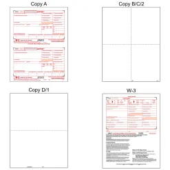 Office Depot® Brand 6-Part W-2/4-Part 1099 Laser Form Sets And Envelopes With LaserLink Software, 8-1/2
