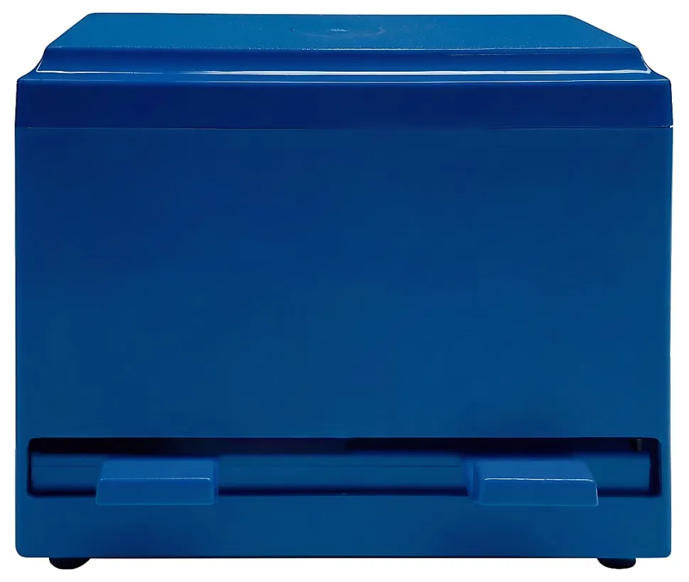 Office Depot® Brand Pencil Dispenser With Stickers, 7-1/4" x 9-3/16" x 4-1/2", Blue, Total Qty 1
